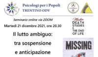 Il lutto per le persone scomparse. Seminario online