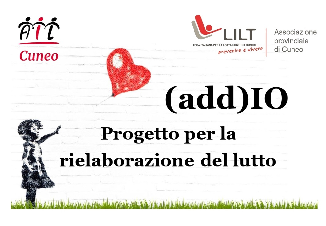 Affrontare il lutto. Copertina della locandina dedicata al progetto di rielaborazione del lutto