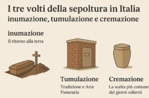 sepoltura in Italia : inumazione, tumulazione e cremazione